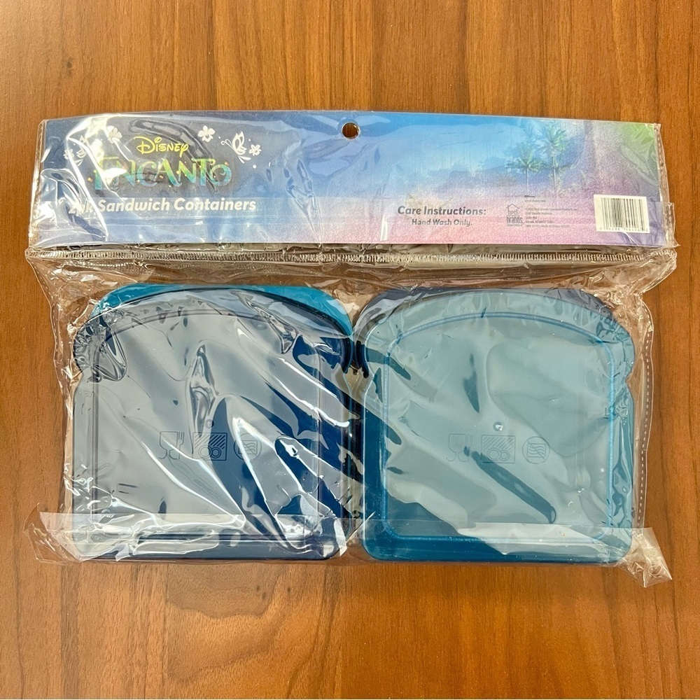 Disney Encanto Sandwich Containers, 2 pack, Brand New, Plastic - Picture 2 of 3